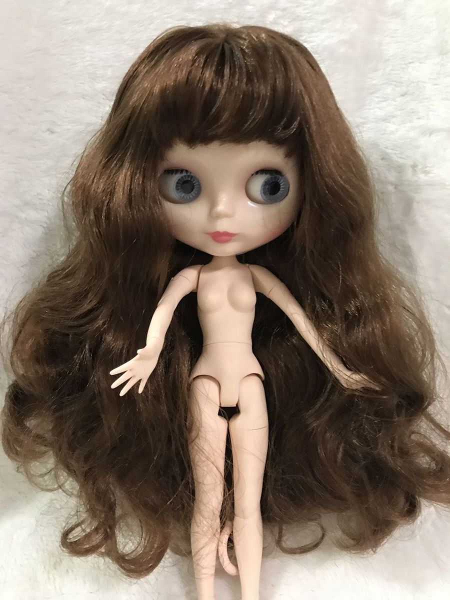 HobgobLin娃娃小布裸娃 白肌棕色齐刘海19 关节体娃新手改娃改妆