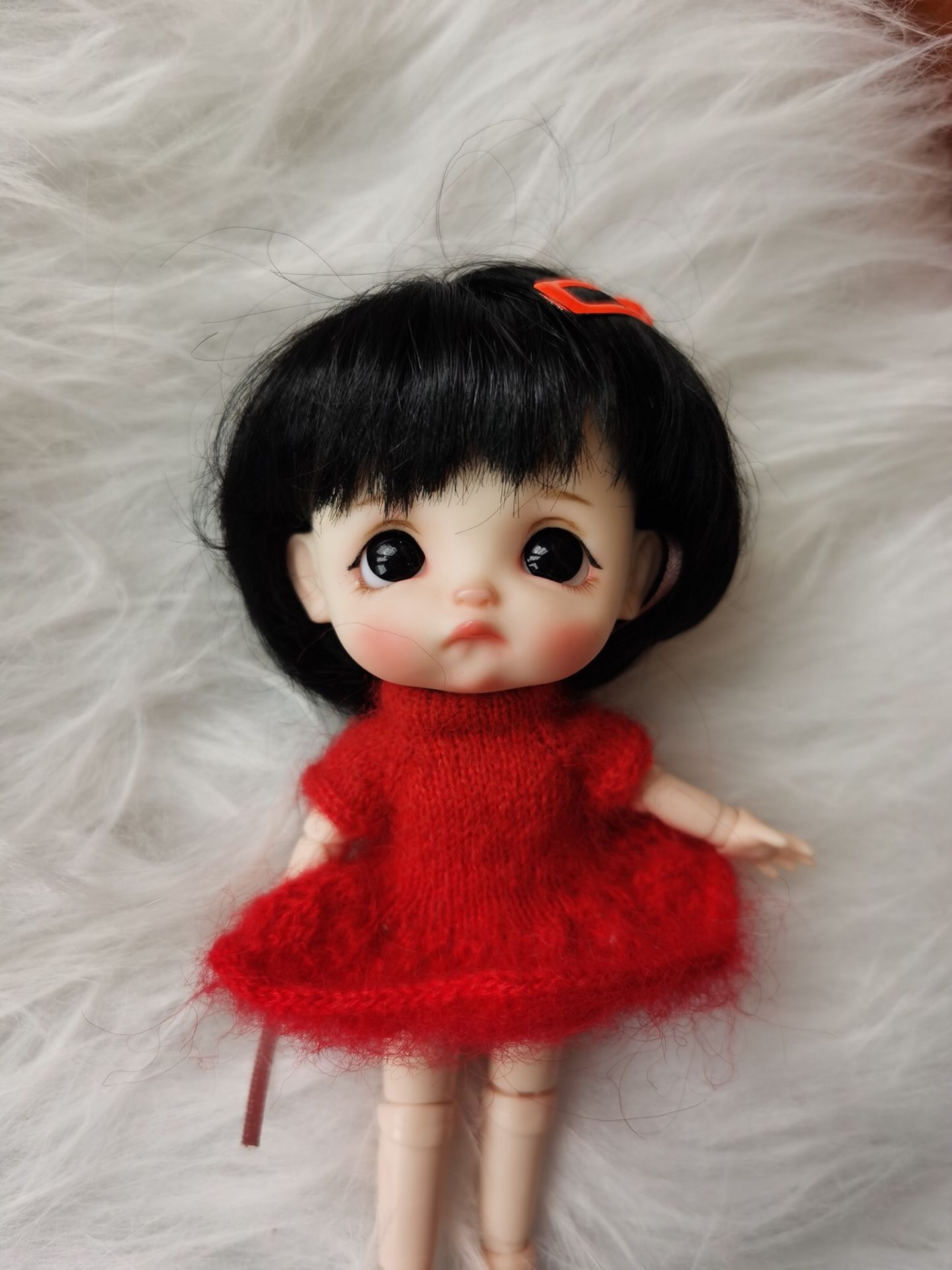 HobgobLin 可爱委屈想哭表情ob11手捏黏土娃 纯手工改娃 定金