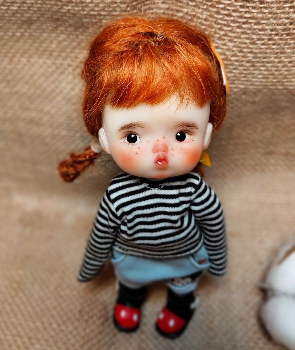 HobgobLin纯手工改娃 ob11黏土娃斑点嘟嘟嘴可爱小人娃 订制定金