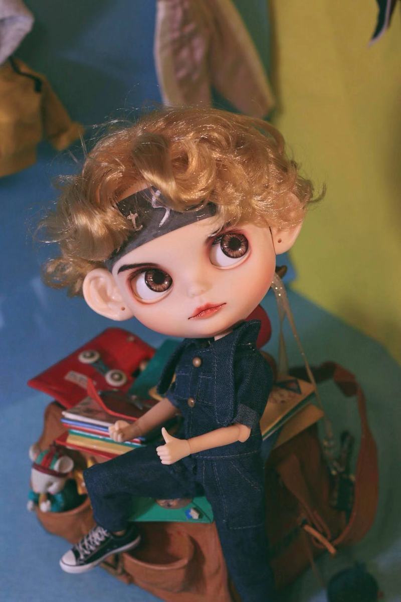 HobgobLin小布裸娃改妆改娃 短卷发男娃可私人定制 工厂直销