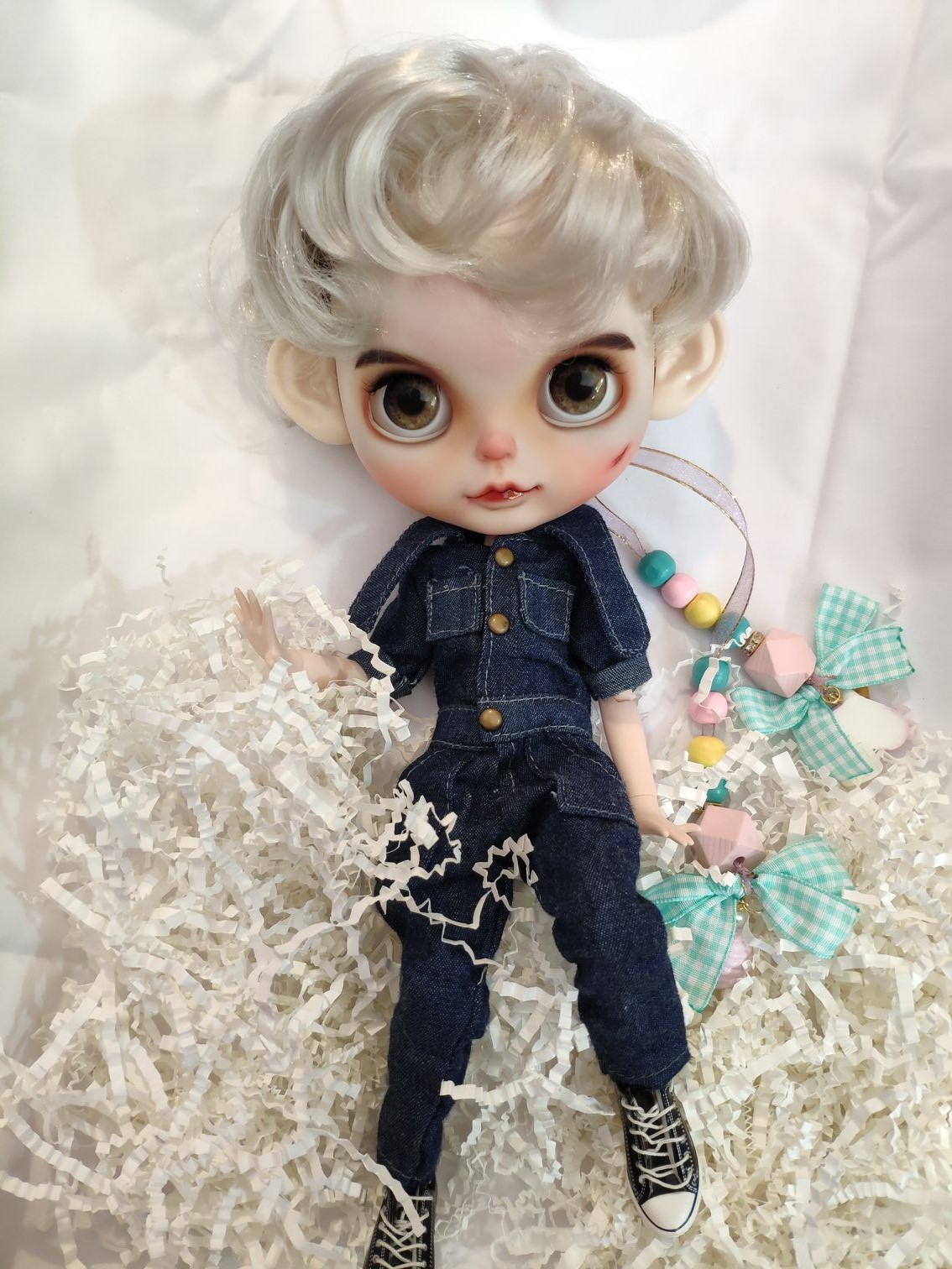 银色关节改妆裸娃定制