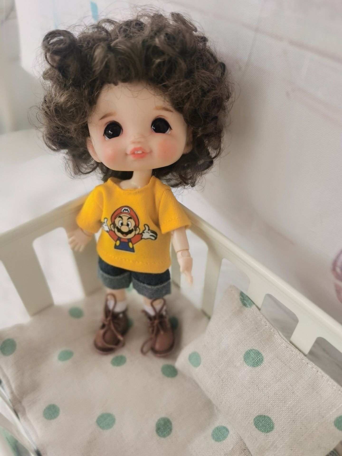 HobgobLin 纯手工改娃捏娃ob11黏土娃涂鸦龅牙男娃 可定制 定金