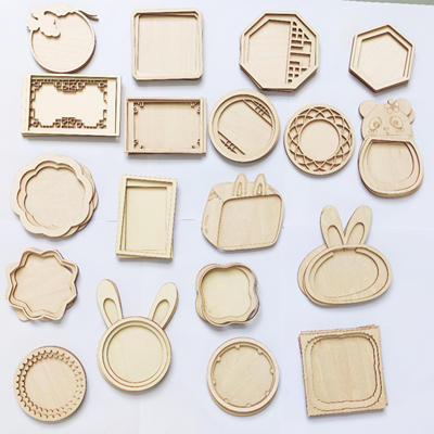 冰箱贴DIY制作雕花木板配件