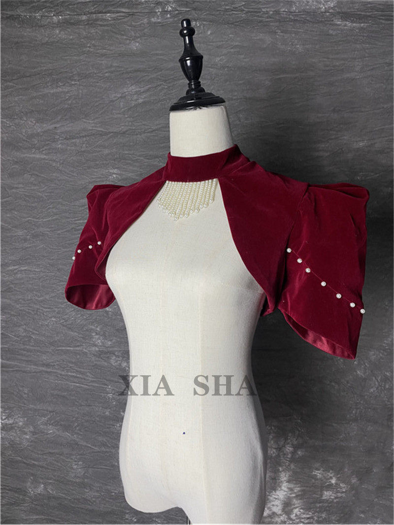 新娘抹胸婚纱礼服旗袍酒红色丝绒披肩小外套小斗篷单独外搭配饰,服饰配件/皮带/帽子/围巾,围巾/丝巾/披肩,淘宝优惠券,粉丝福利购,淘宝优惠卷