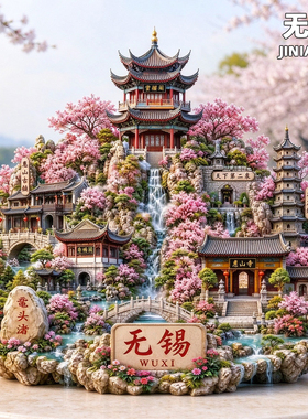 无锡文创金属冰箱贴旅游纪念品