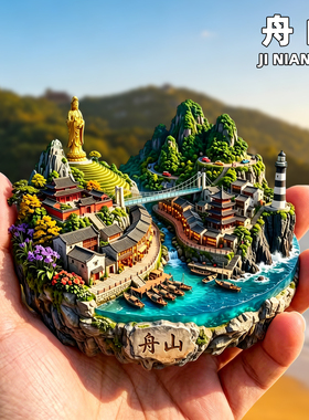 舟山金属冰箱贴旅游纪念品