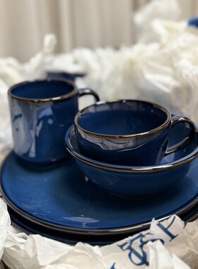 TUXTON德士敦 外贸出口尾货陶瓷碗咖啡杯水杯碟子吃饭碗大汤碗