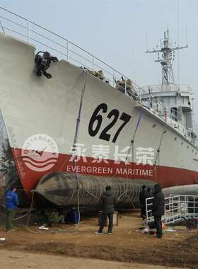 永泰船舶搁浅施救助浮打捞浮力作用橡胶气囊船舶重物顶升移运气囊