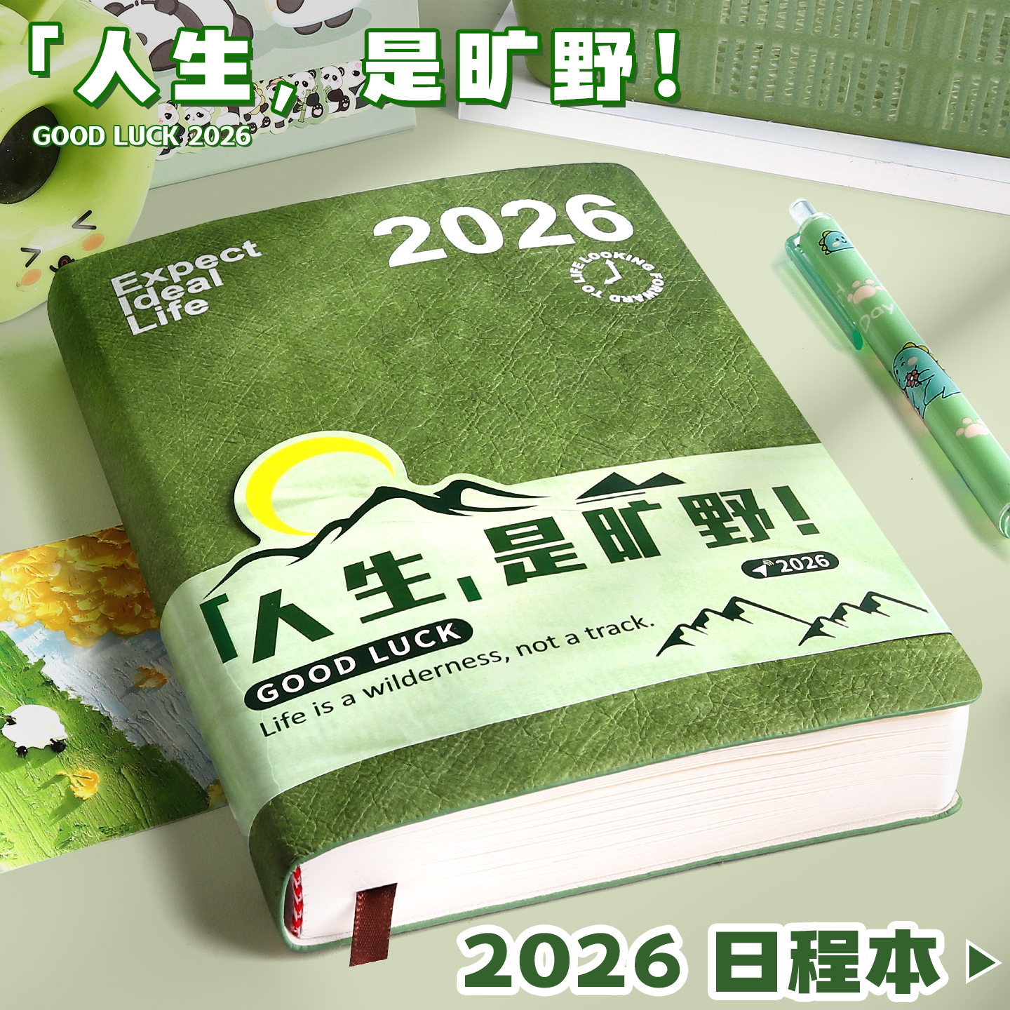 日程本新款2026年计划本一日一页效率手册todolist每日日历记事本