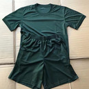 速干透气宽松圆领t恤男 橄榄绿体能训练服套装 夏季 作训短袖 短裤