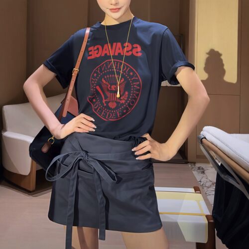 【送运费险】美式复古印花短袖