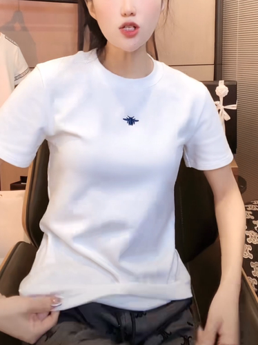 【送运费险】时尚绣花短袖T恤女