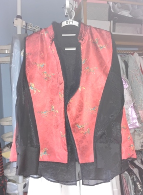 罗绮者71号新中式新年服红色小马双面穿马甲女2026新年拜年服坎肩