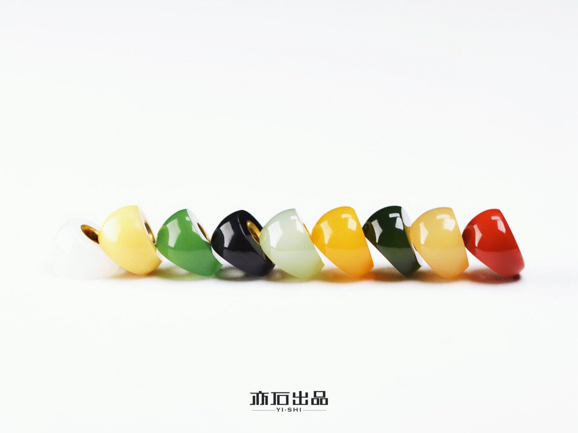 亦石出品·斜切|大肠·九色套组  文玩配饰