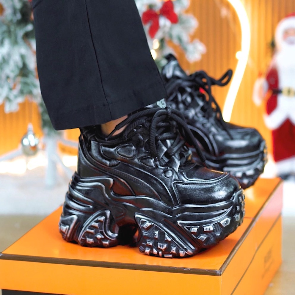 内增高加绒擦色复古做旧脏脏鞋