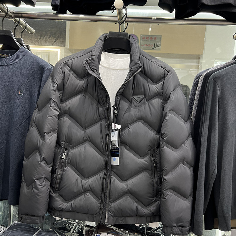 男士超轻立领羽绒服2025冬季新款青年流行短款修身保暖90鸭绒外套