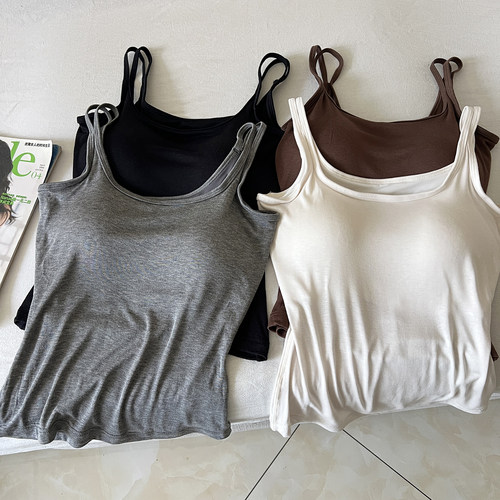 桑蚕丝亲肤夏季清凉透气吊带背心