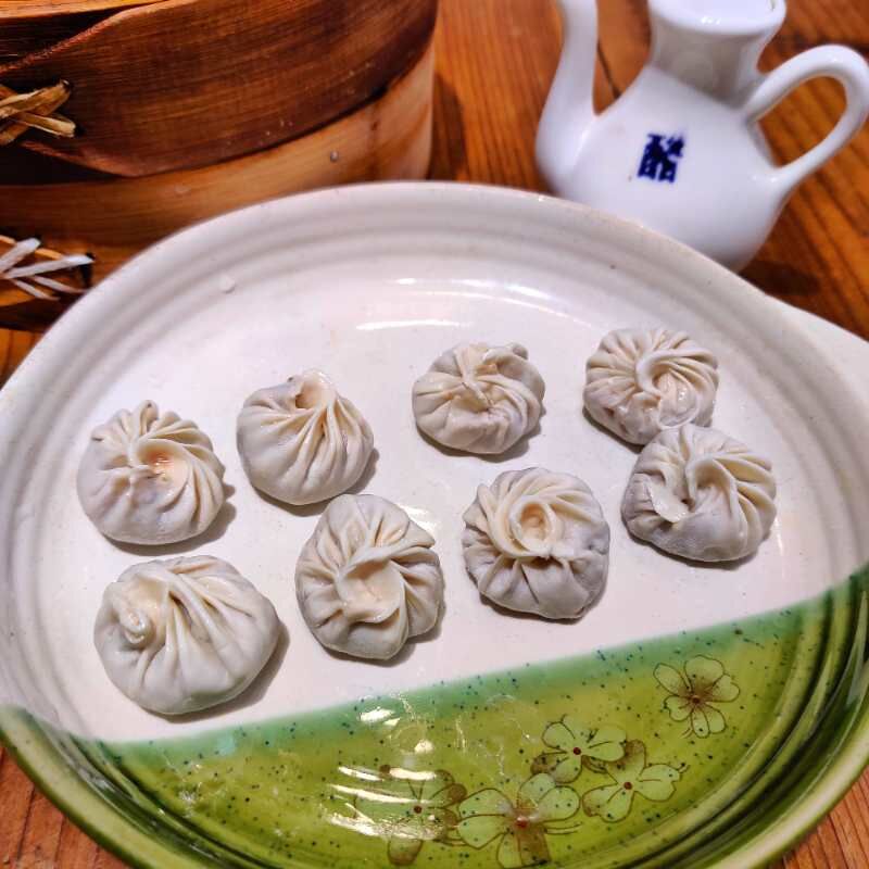 温州苍南口味 鲜肉猪肉小笼包 小吃美食 方便速食早餐小包子