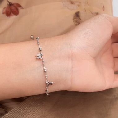 极光以南蝴蝶纯银手链女轻奢小众精致手饰高级感视频小众闺蜜礼物