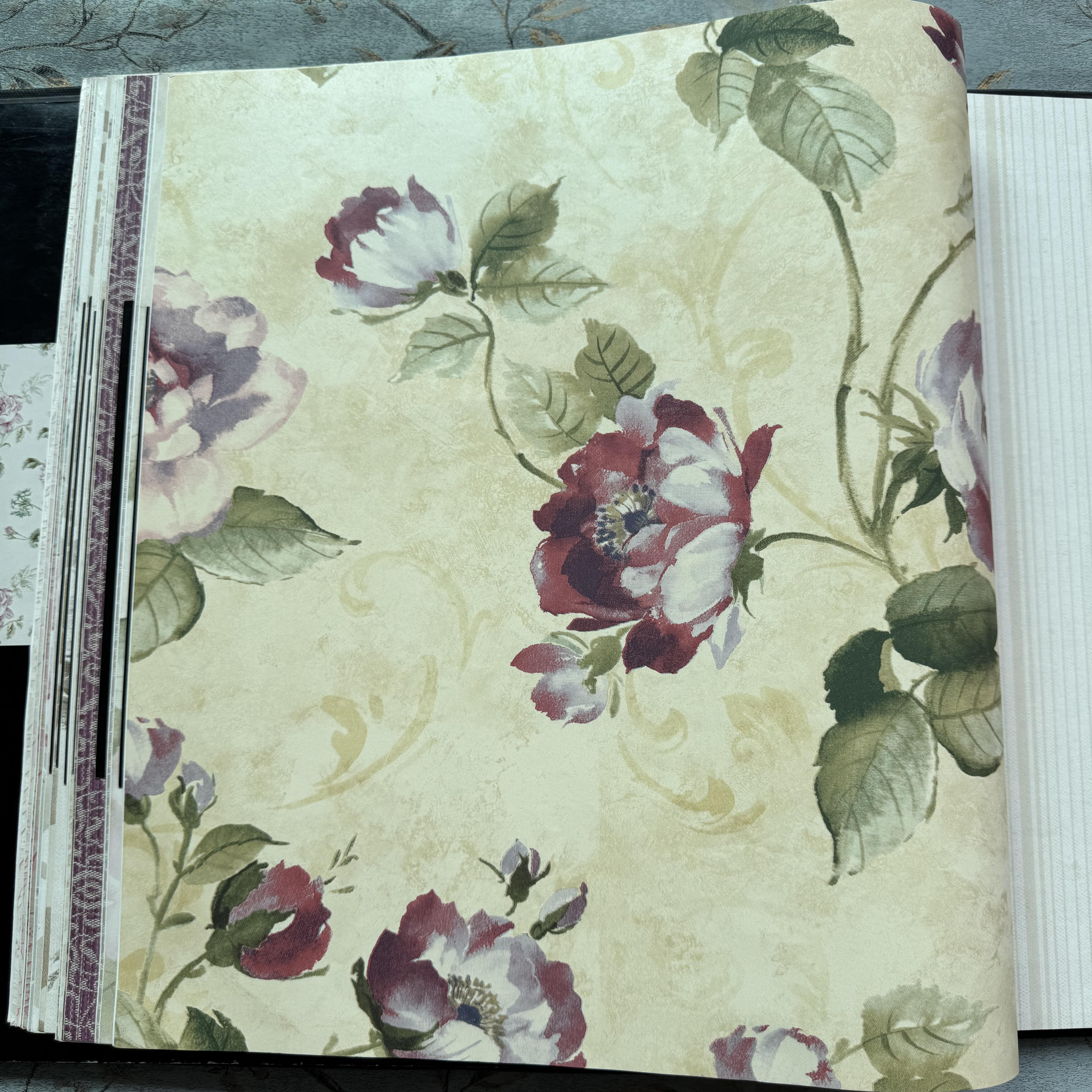 美国wallquest原装进口正品纯纸现货壁纸美式古典田园花背景墙纸