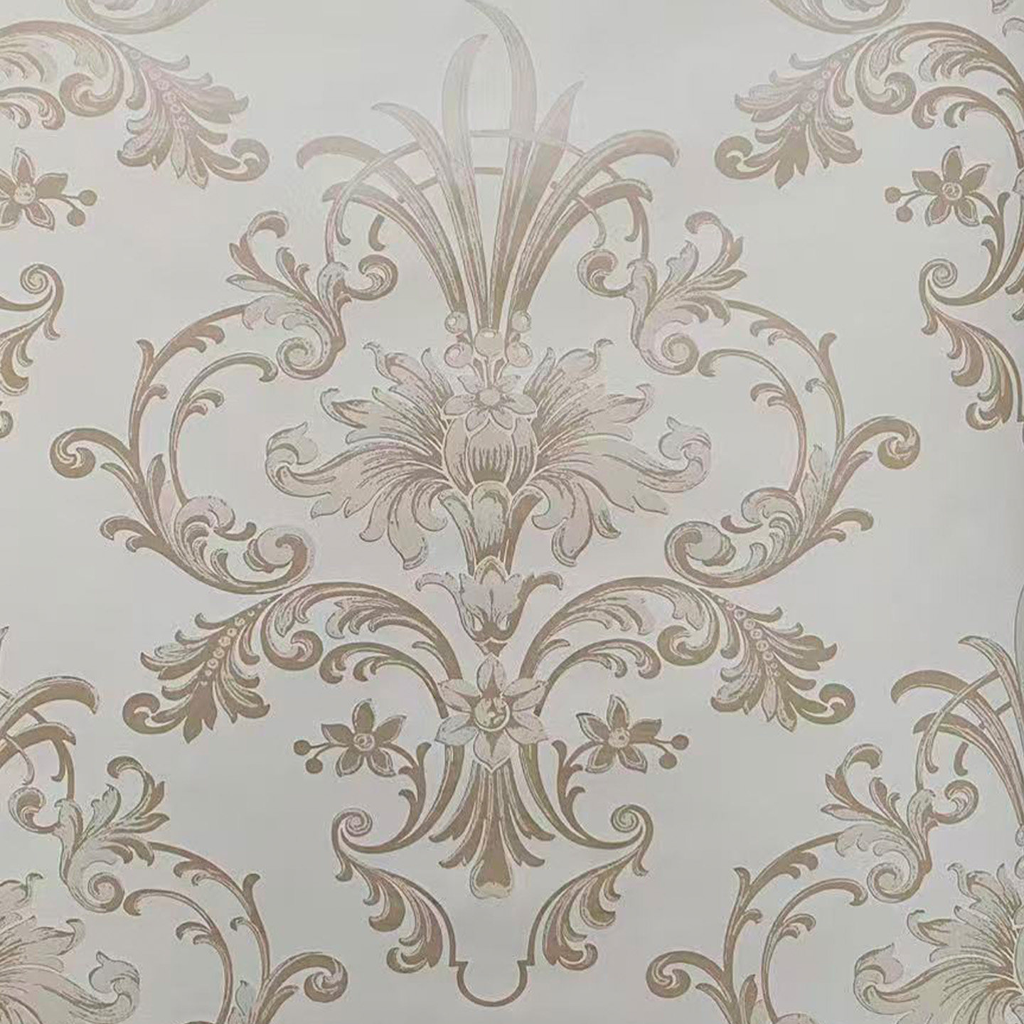 美国wallquest进口纯纸美式大花简约欧式卧室客厅背景墙壁纸现货