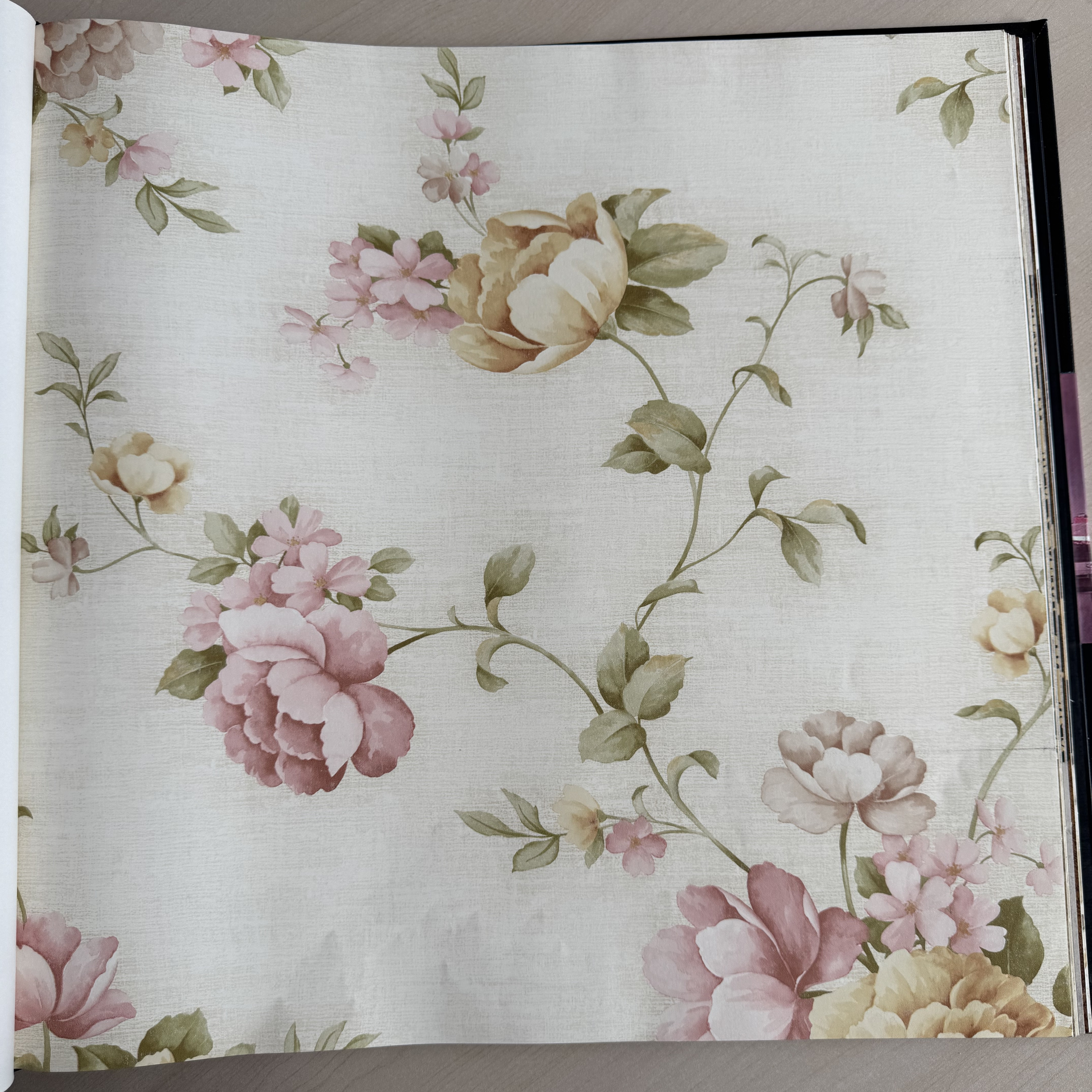 wallquest美国原装进口壁纸美式田园花背景墙纸美式古典田园花