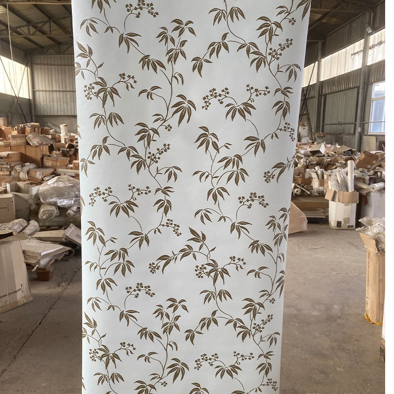 美国布鲁斯特原装进口纯纸墙纸现货蓝色花卉客厅卧室背景墙壁纸