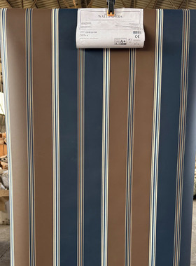 美国wallquest原装进口环保壁纸竖条纹现代简约卧室客厅背景墙纸