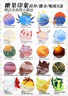 预售‖糖果印象 明日方舟同人周边挂件徽章 蓝毒星极霜星浮士德煌