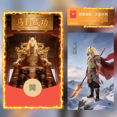 2026马到成功微信红包封面序列号除夕春节马年wx动态皮肤vx激活码