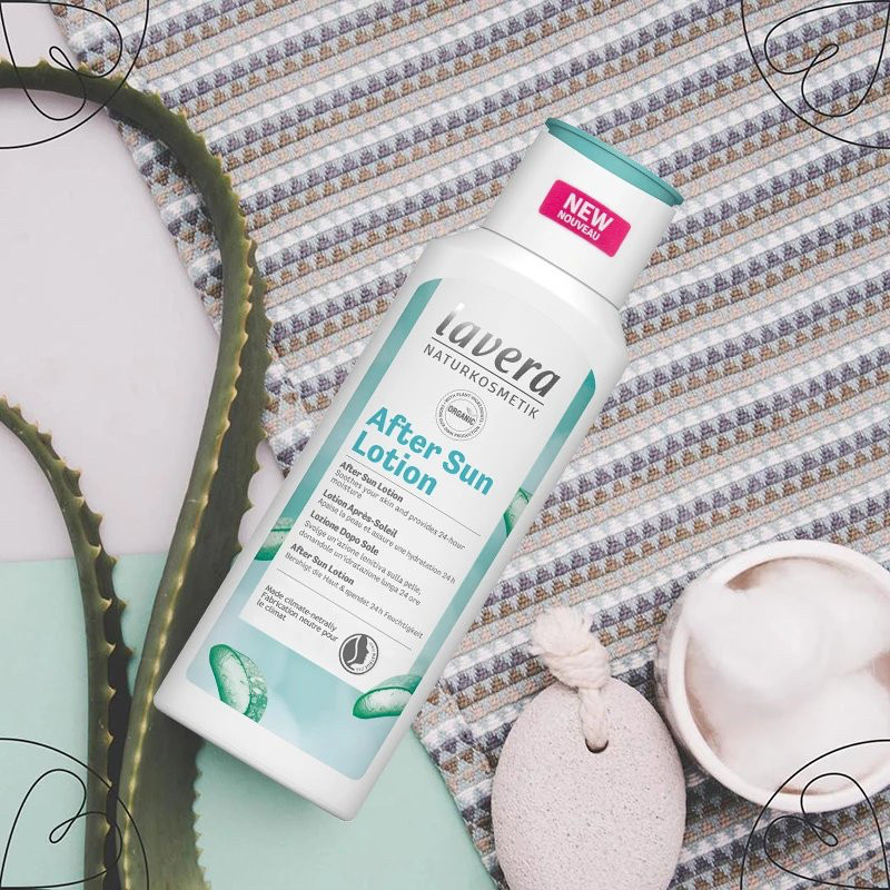 德国lavera拉薇有机芦荟晒后修护乳液霜补水保湿舒缓儿童孕妇可用