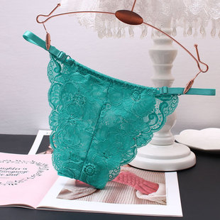 2023夏季新外贸内裤女性感可调节大小蕾丝纯色舒适低腰女士三角裤