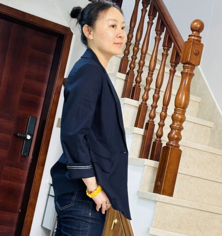 津之渝   女款亚麻小西装，春夏款单层职业西装