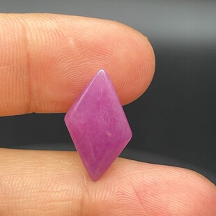 上新一颗6.84ct三角形红宝石裸石戒面天然无烧无注胶镶嵌戒指吊坠