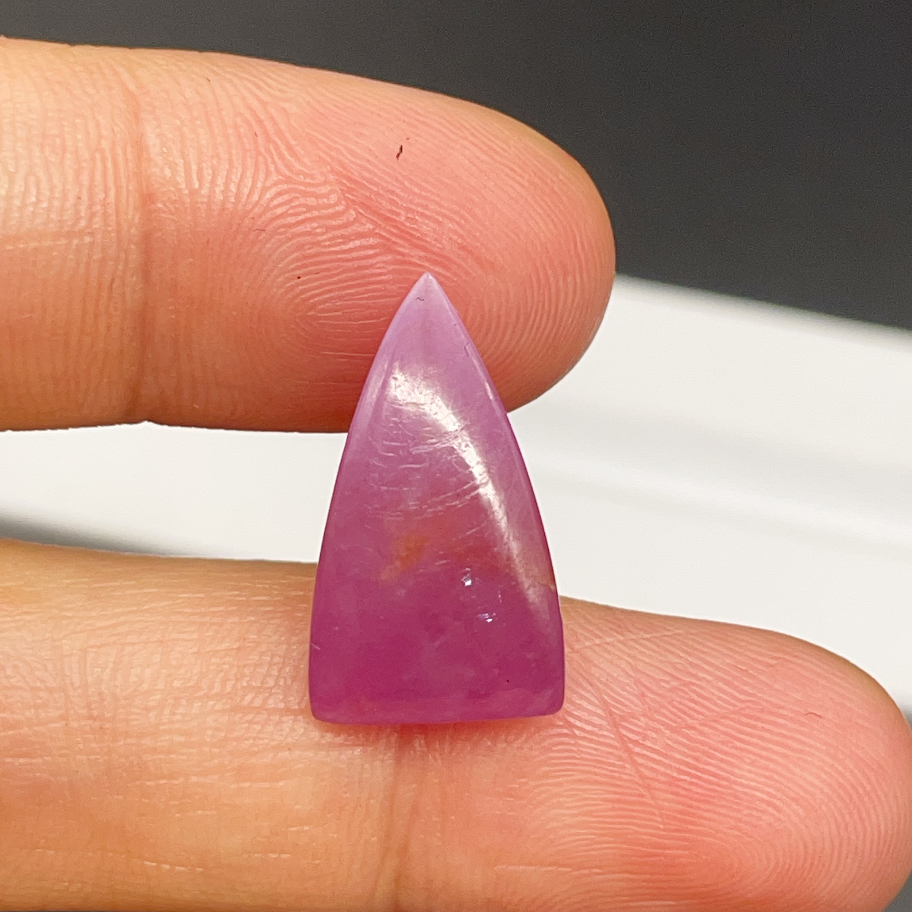 8.3ct天然红宝石风帆造型一帆风顺挂坠镶嵌戒面10.3*18.2mm专柜货