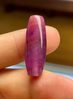 天然无烧无注胶无填充红宝石桶珠转运珠原矿原古典优雅毛衣链气质