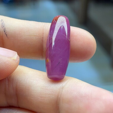 天然无烧无注胶无填充红宝石原石桶珠天珠克重23.59克拉男士礼物