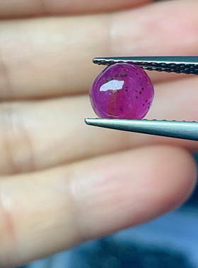 天然无烧无注胶无填充红宝石原石原矿原料真宝石泡泡戒指耳钉原色