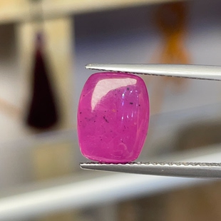 天然非洲红宝石裸石戒面玫红颜色鲜艳镶嵌吊坠戒指女士礼物9.32ct