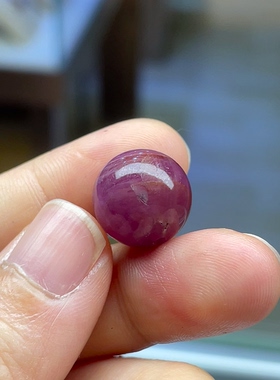 天然无烧红宝石圆珠多宝手串配珠佛珠弟子珠5行属火性珠径13.8mm