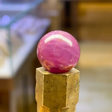 天然无烧无注胶红宝石圆珠佛珠念珠弟子珠文玩盘串多宝配珠37.6ct