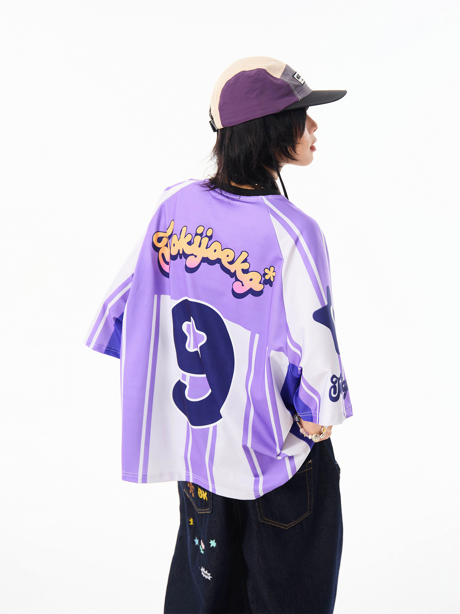 MIKYO American Cartoon Girl V-Neck Tee: Your Fun Summer Throwback - Product image 5