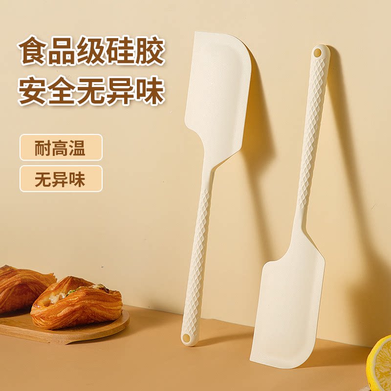 食品级刀型硅胶大号一体式耐高温蛋糕奶油刮刀烘焙工具家用烘焙刀
