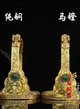 仿古风掐丝珐琅彩马术装饰摆件