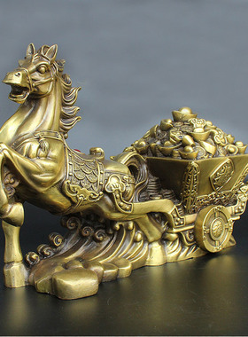 摆件日进斗金办公室风水铜器