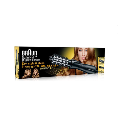 德国博朗AS720多功能美发工具 离子造型风筒 卷/直发器发梳 正品