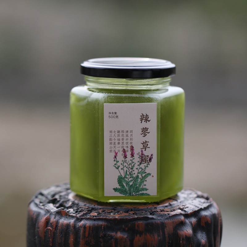 【绿色的蜂蜜】辣蓼草蜜农家自产土蜂蜜500g 口感清新清凉送礼品