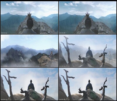 古代隐士道士香炉修身养性感悟自然打坐冥思仙境高清实拍视频素材