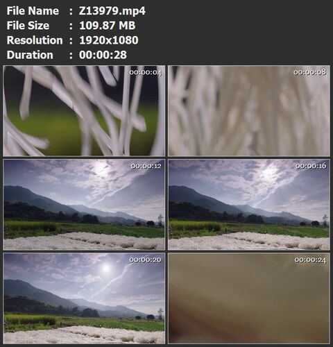 粉丝晾晒入睡蒸煮特写高清视频素材