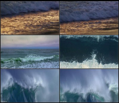 空境大海海浪冲击岩石波浪汹涌惊涛骇浪高清实拍视频素材